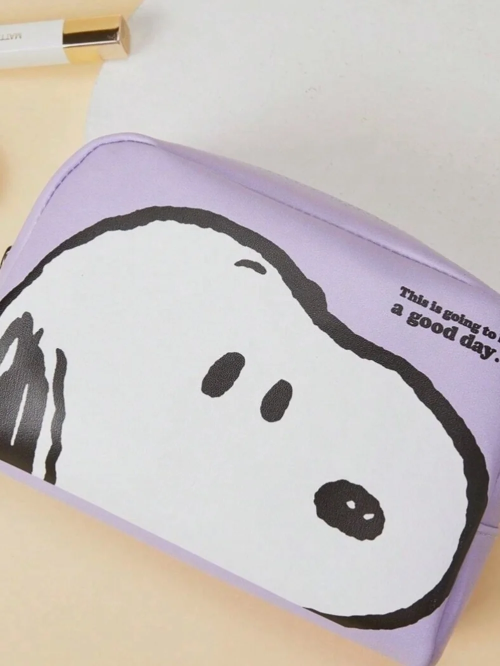 Snoopy Cosmetic Bag Peanuts Pouch Travel Organizer Cute Zipper Toiletry Bag Gift